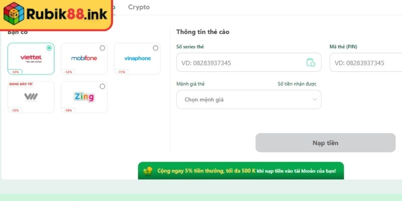 Giao dịch qua thẻ cào