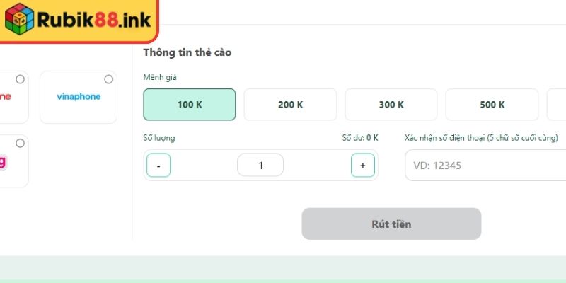 Giao dịch bằng thẻ cào